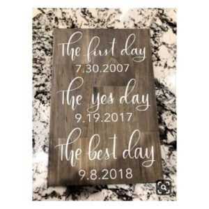 Ξύλινη Κορνίζα: The First, The Yes & The Best Day