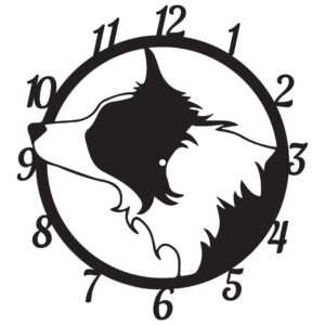 Ρολόγια Τοίχου Απο Plexi Glass Και Ξύλο Προσωπ/να - Dog Lover