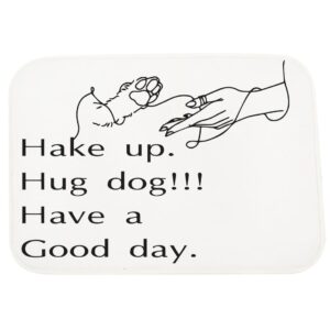 Πατάκι Εσωτερικού Χώρου - Hake Up Hug Dog Have A Good Day