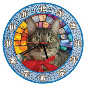 Ρολόγια Τοίχου Απο Plexi Glass Και Ξύλο Προσωπ/να - Γάτα