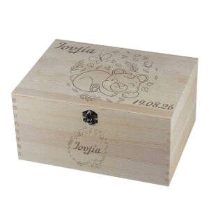 Πολυτελές Ξύλινο Κουτί για Βαπτιστικά Ρούχα