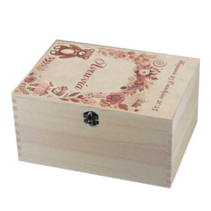 Πολυτελές Ξύλινο Κουτί για Βαπτιστικά Ρούχα