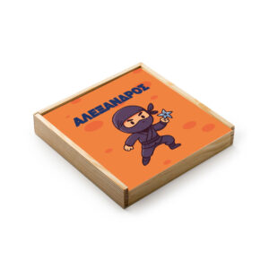 Σετ 4 Ξύλινα Επιτραπέζια Παιχνίδια σε Προσωποποιημένο Κουτί