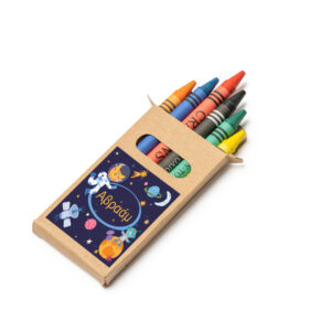 Οικολογικές Κηρομπογιές με Όνομα & Κουτί – Δώρο Κέρασμα