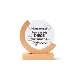 Ξύλινη Κορνίζα Circle –"The Piece That Made The Difference"