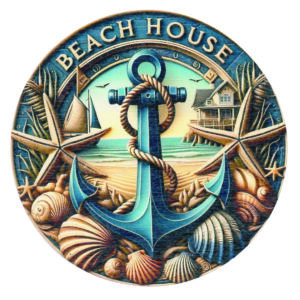 Σουβέρ Στρόγγυλο με εκτύπωση πολύχρωμου σχεδίου