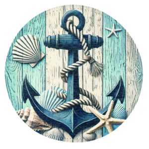 Σουβέρ Στρόγγυλο με εκτύπωση πολύχρωμου σχεδίου