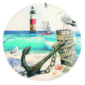 Σουβέρ Στρόγγυλο με εκτύπωση πολύχρωμου σχεδίου