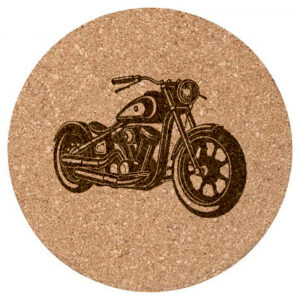 Σουβέρ Φελλός Στρογγυλό οικολογικό, με Ανάγλυφη Χάραξη