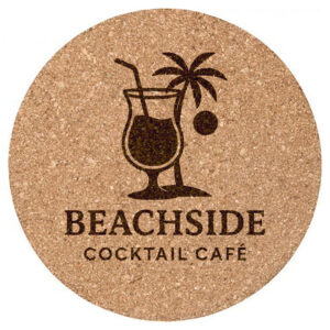 Σουβέρ Φελλός Στρογγυλό οικολογικό, με Ανάγλυφη Χάραξη