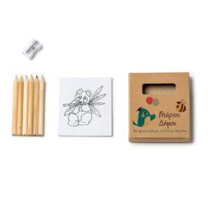 Οικολογικό Σετ Ζωγραφικής με Ξυλομπογιές – Δώρο Πάρτυ