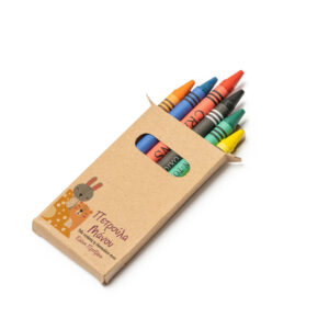 Οικολογικές Κηρομπογιές με Όνομα & Κουτί – Δώρο Κέρασμα