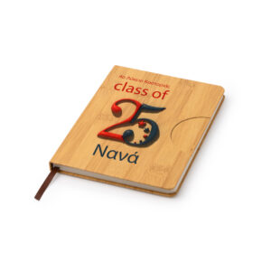 Ξύλινο Σημειωματάριο Bamboo με Όνομα – Οικολογικό Δώρο