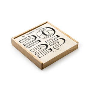 Σετ 4 Ξύλινα Επιτραπέζια Παιχνίδια σε Προσωποποιημένο Κουτί