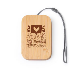 Ξύλινο Power Bank: "You Are My Favorite Notification"