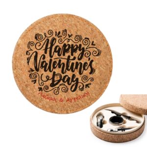 Προσωποποιημένο Σετ Αξεσουάρ Οίνου σε Θήκη από Φελλό