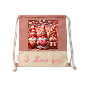 Υφασμάτινο Backpack Πλάτης με Κορδόνι με  Σχέδιο & Όνομα
