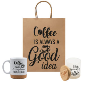 Κούπα Με Βάση Φελλού "Coffee Make Everythinh Possible"