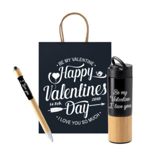 Σετ Θερμός Bamboo & Στυλό Με Όνομα- Προσωπ/μένα Σετ Δώρου