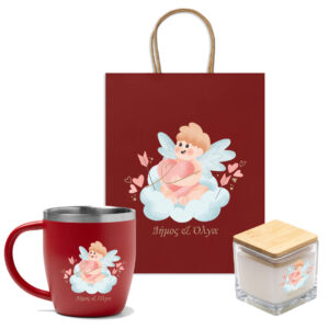Προσωπ/μένη Κούπα+Κερί Πολυτελείας "Η Μαγεία του Δώρου"