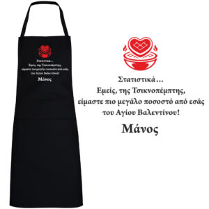 Valentine Humor Edition Ποδιά Προσωποποιημένη - Στατιστικά...!!