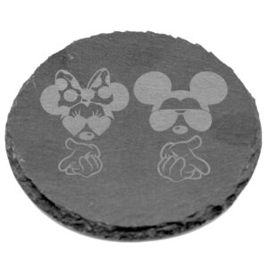 Πέτρινα σουβέρ καρδιά με χάραξη Custom αξεσουάρ για ερωτ/νους