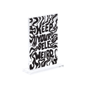 Γυάλινη Κορνίζα με Βάση και Εκτύπωση Φωτογραφίας