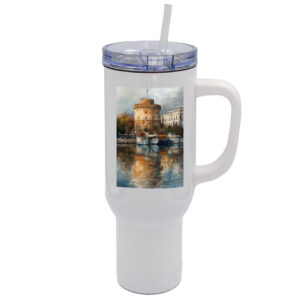 Θερμός Tumbler με Καλαμάκι – Custom Travel Mug